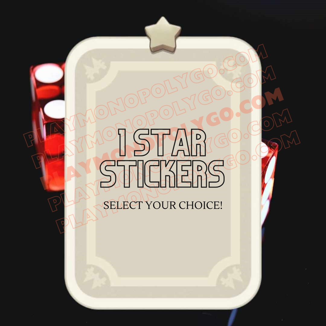 MONOPOLY GO 1 STAR STICKERS [VIRTUAL PRODUCT]