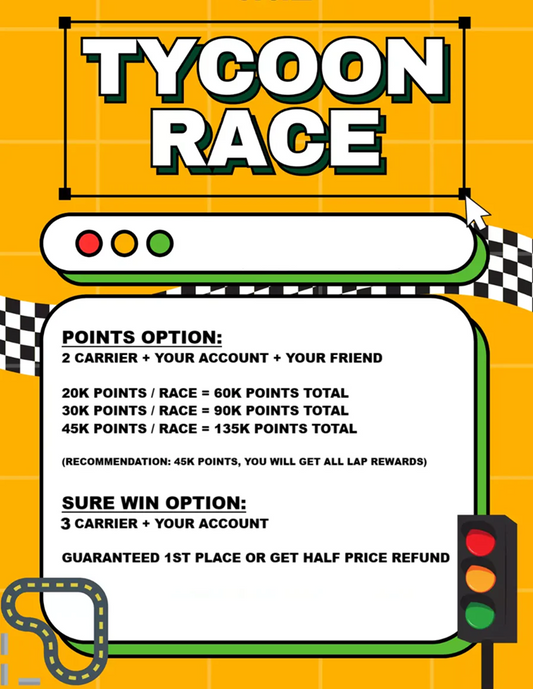 TYCOON RACERS EVENT [READ DESCRIPTION]